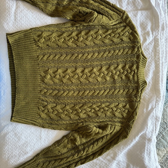 Reformation cashmere and wool sweater - olive green - size XS - Picture 6 of 7